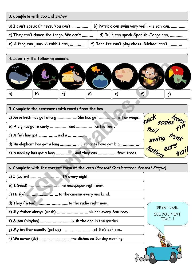 REVIEW WORKSHEET -Page 2 worksheet