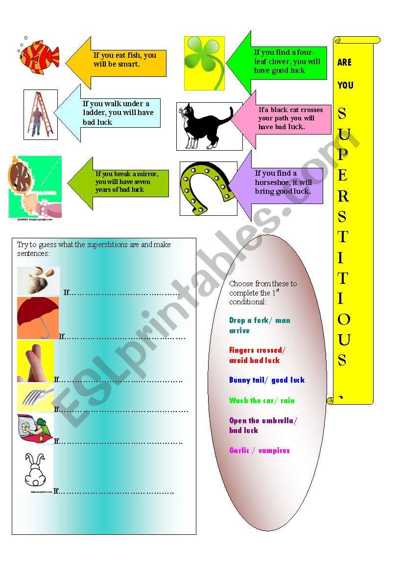 Superstitions+ 1st CONDITIONAL