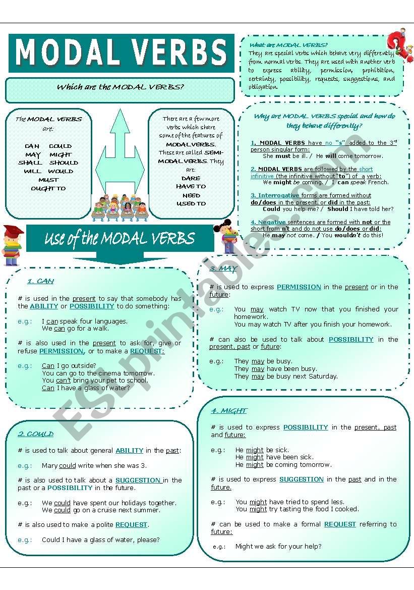 MODAL VERBS worksheet