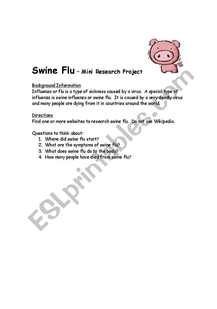 Swine Flu Mini-Research Project
