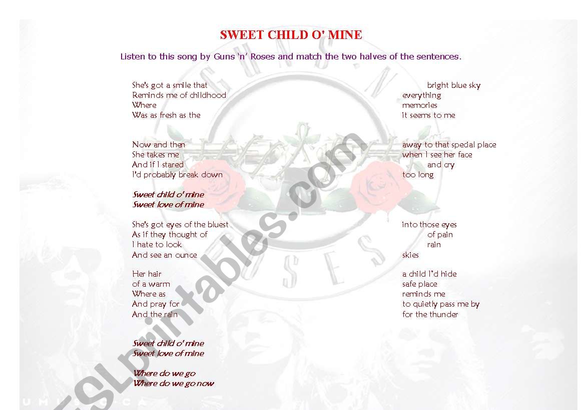 Sweet child omine by Guns nn Roses