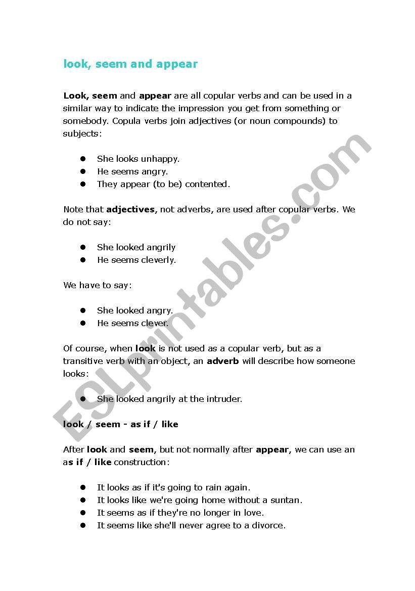 Collocation worksheet