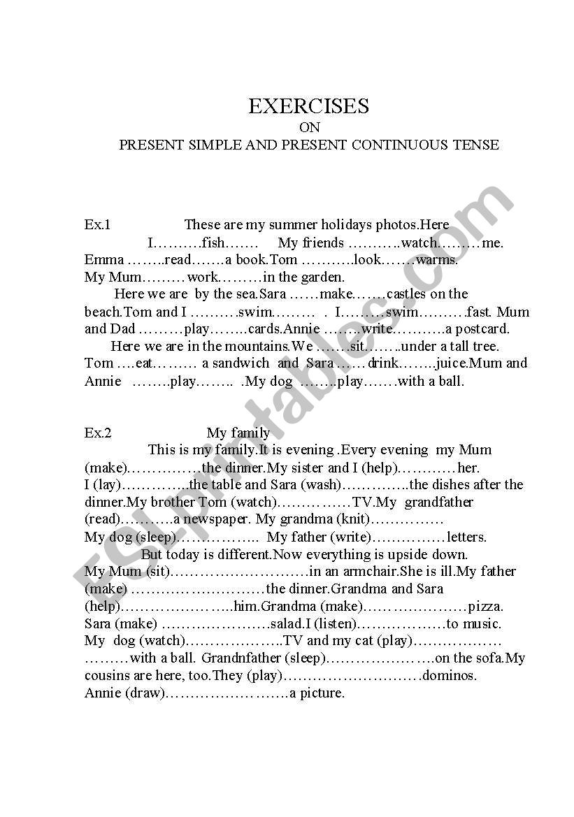 Present Simple vs Present Continuous