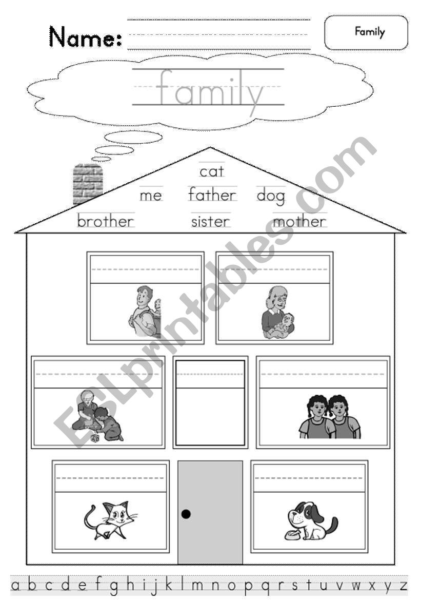 Family (Challenging version) worksheet