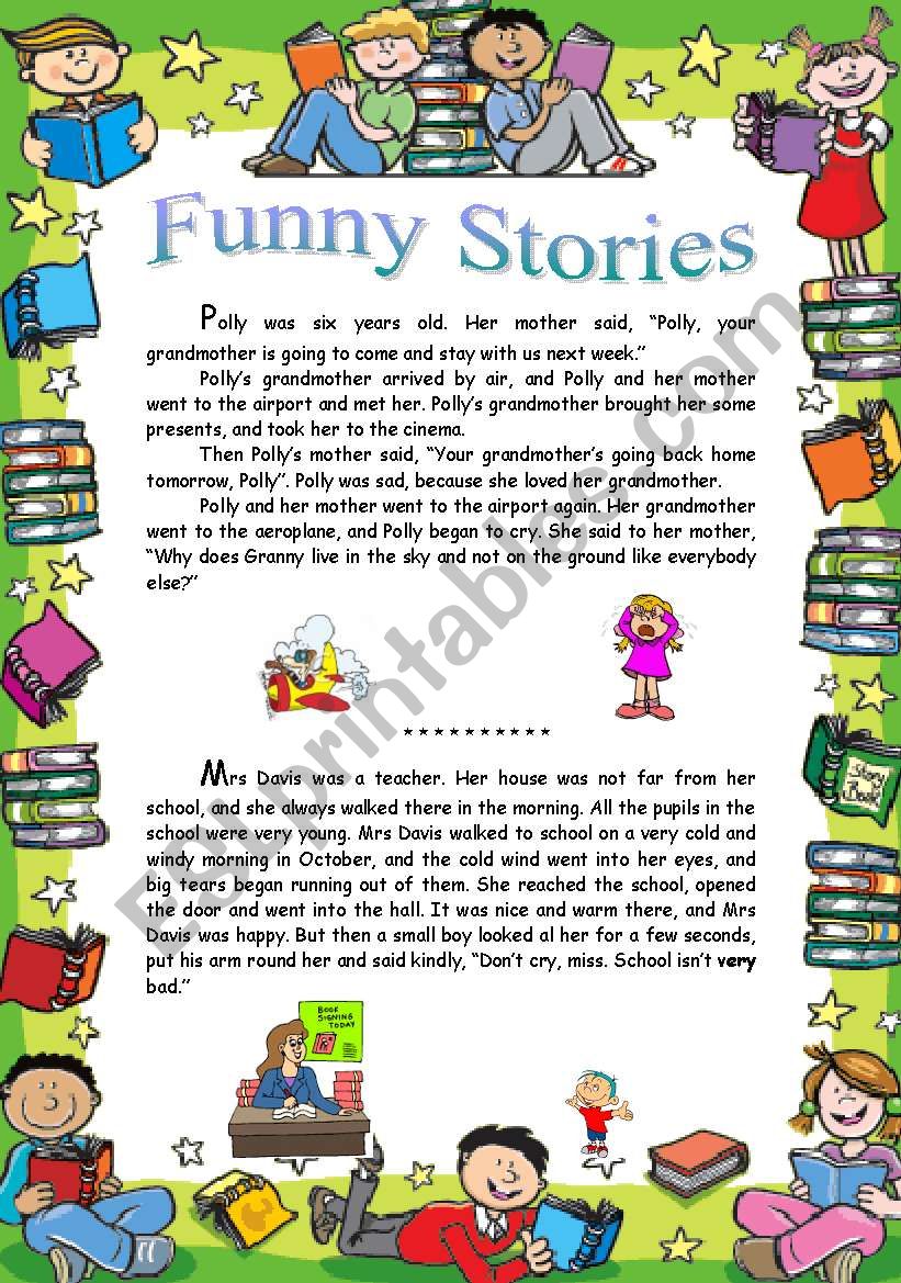 Funny stories (Part 2) worksheet
