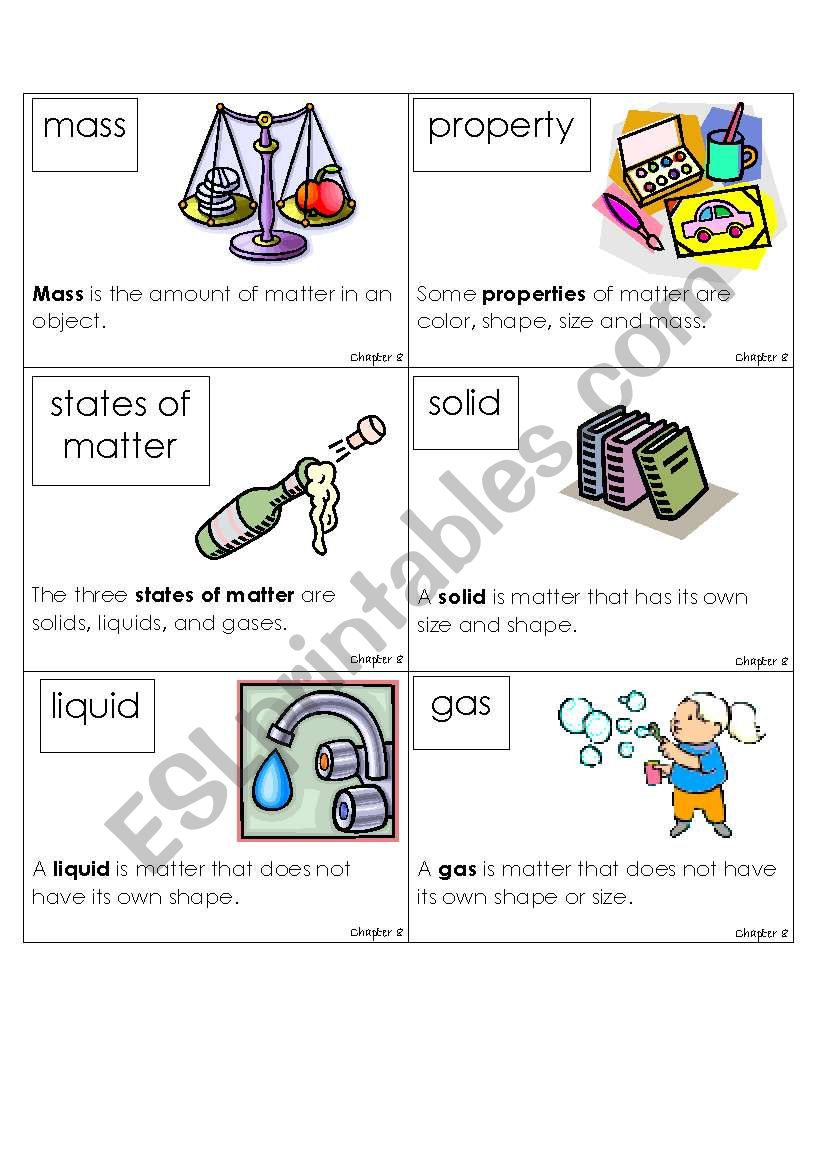 States of Matter - ESL worksheet by Zaida Herrera With Regard To State Of Matter Worksheet