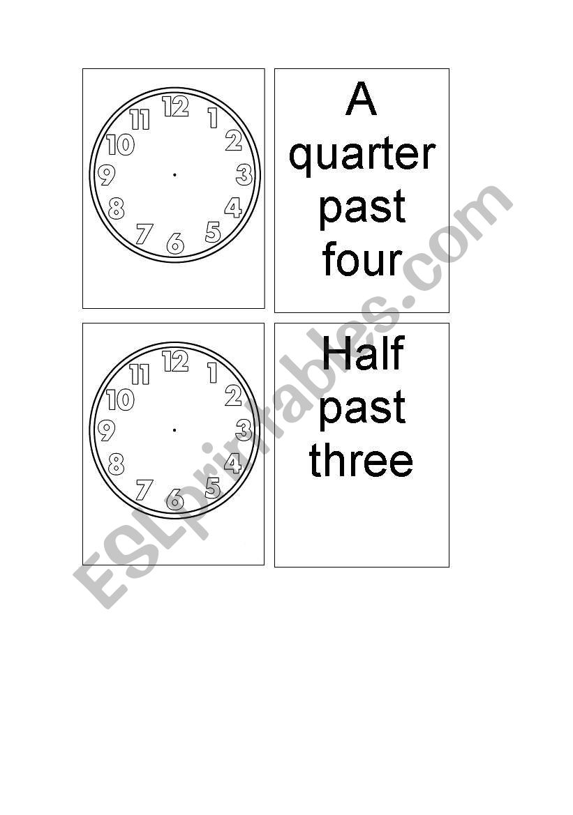 what time is it? worksheet