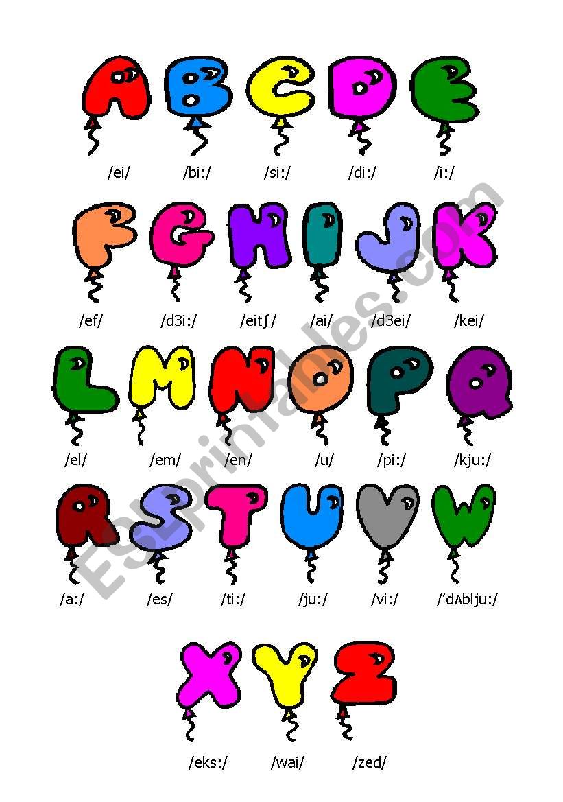 Alphabet worksheet