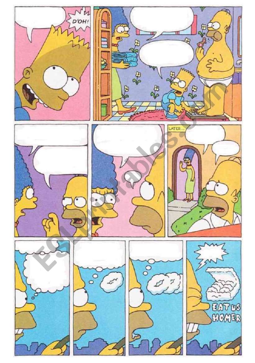 Make Your Own Simpsons Comic (Part one-3 pages)