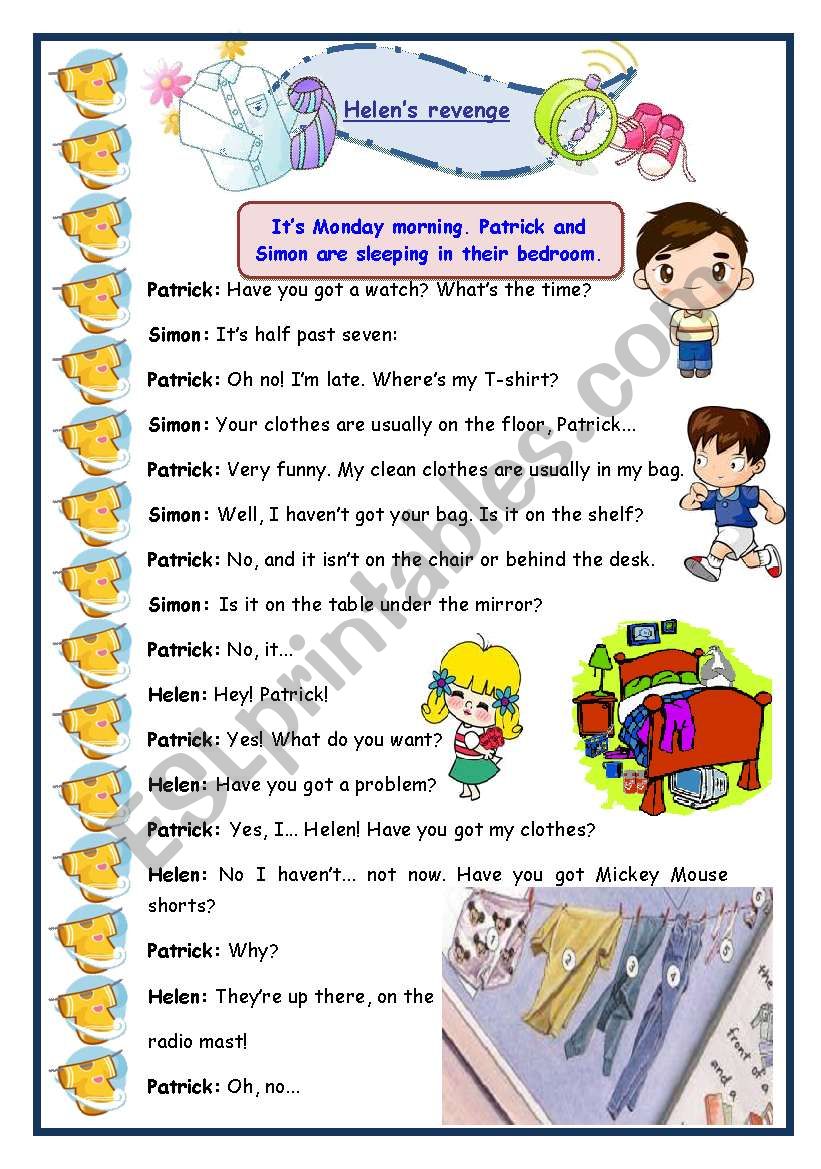 HelenÂ´s revenge (6 pages ws - 13 exercises)