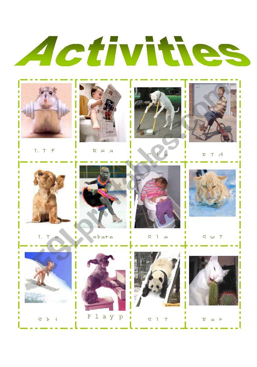Picture Dictionary : Activities