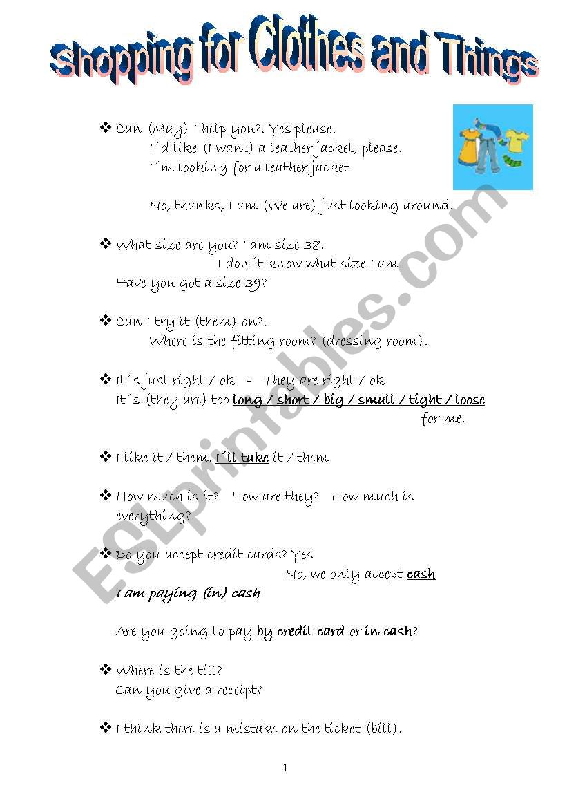 English Expressions worksheet