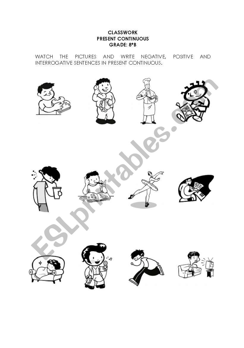 Classwork worksheet