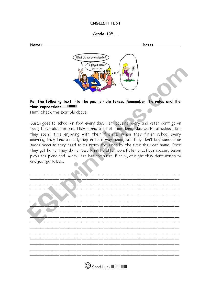 Present Simple Exercise worksheet