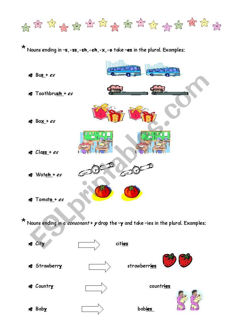 english-worksheets-plural-nouns