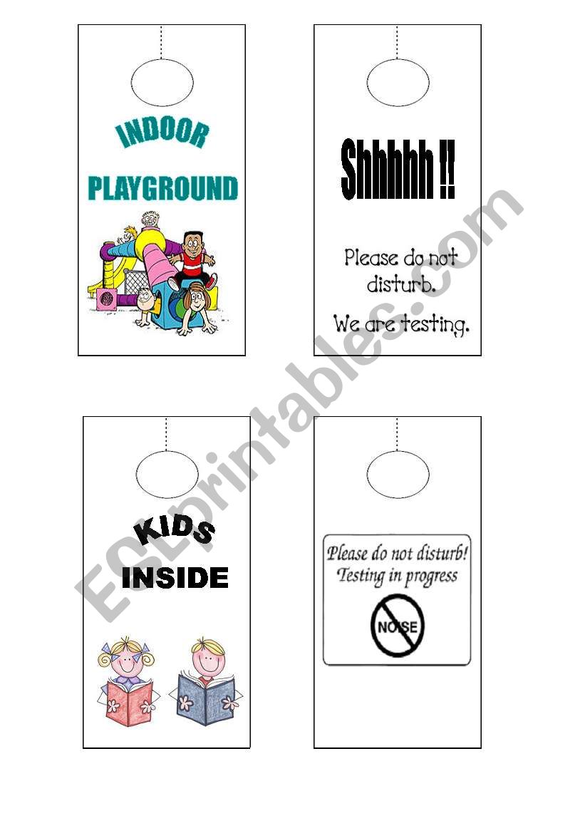 Door Hangers 2 part - EDITABLE !