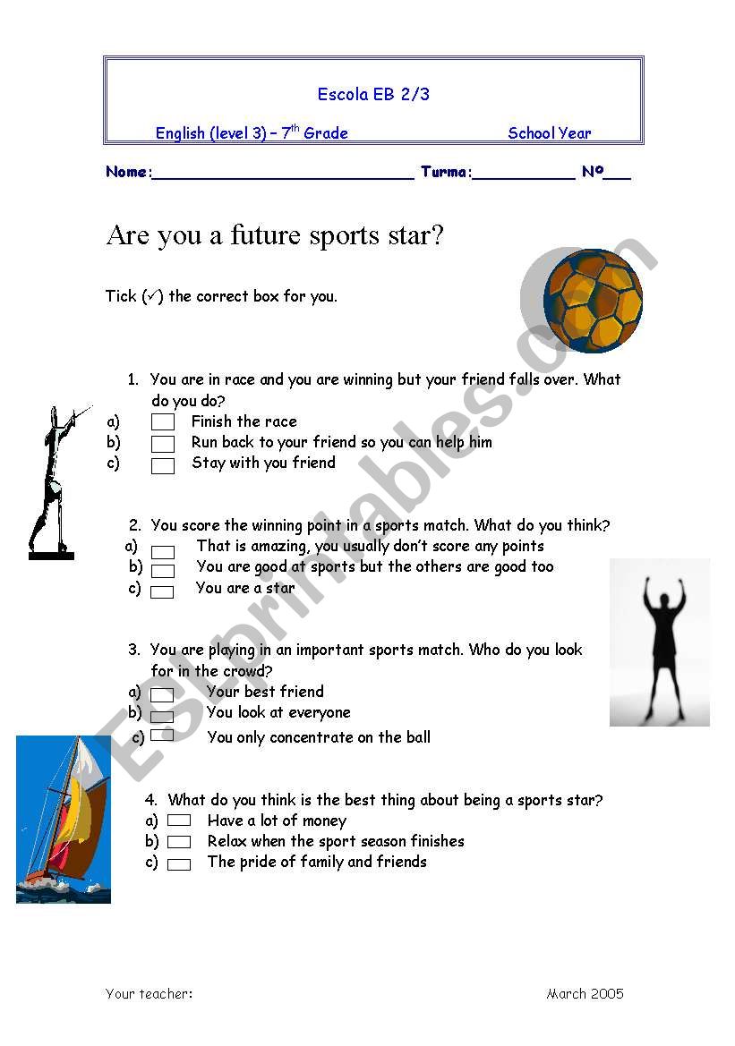 are you a future sports star??