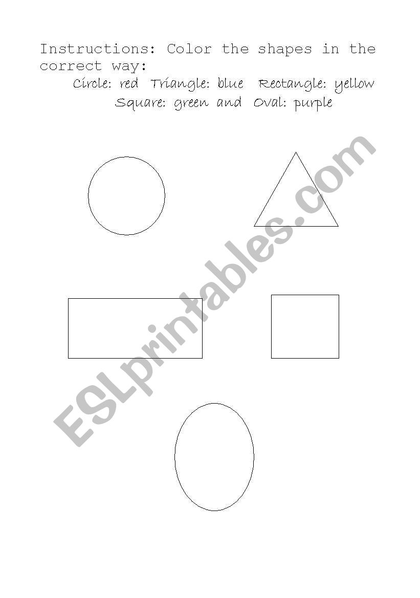 shapes worksheet