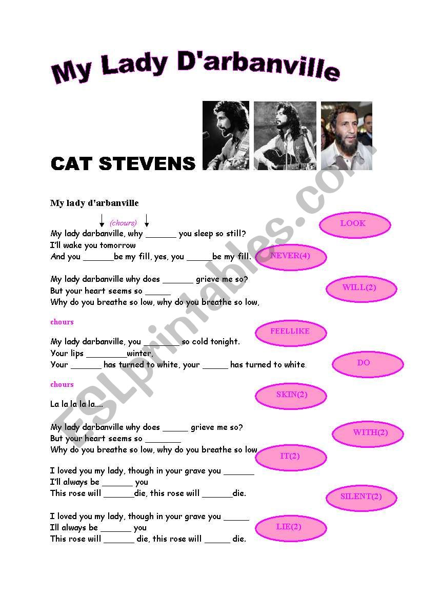 My Lady DÂ´arbanville by CAT STEVENS