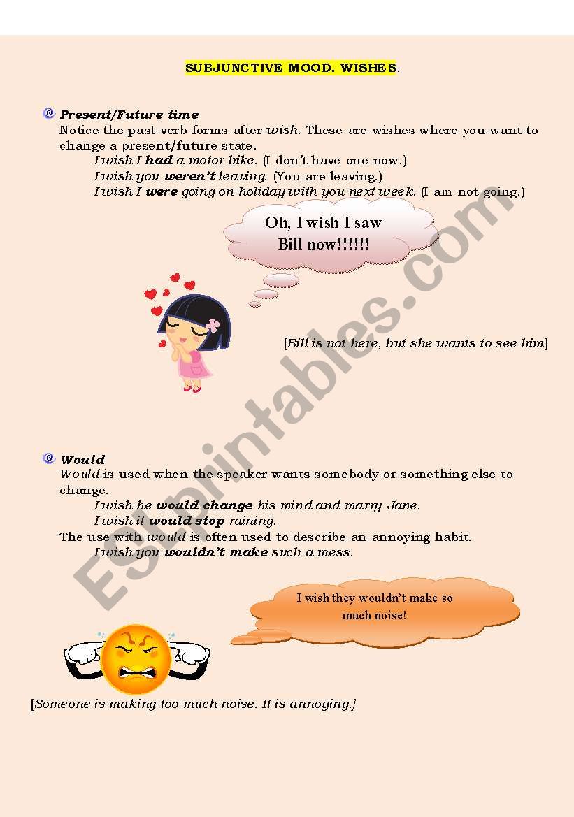 subjunctive-mood-wishes-esl-worksheet-by-catherine-shutik