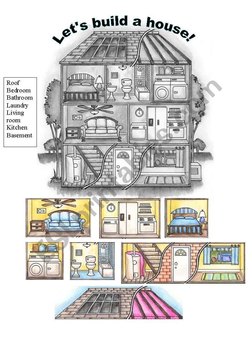 Lets Build a House worksheet