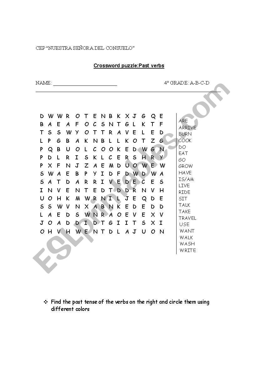 Crossword Puzzle worksheet