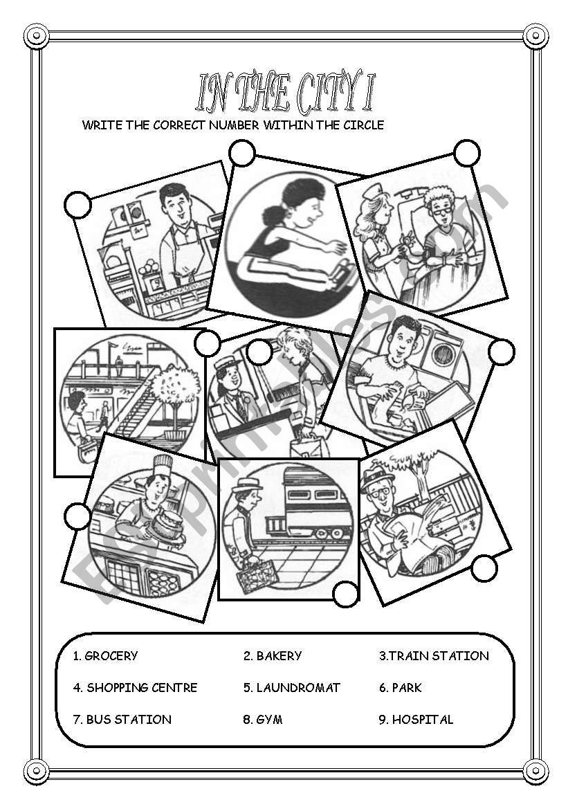 IN THE CITY (3RD PART) worksheet