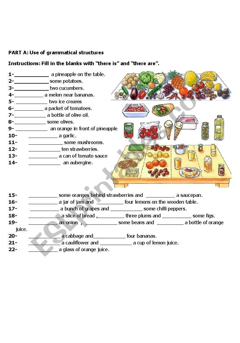 there is&there are worksheet