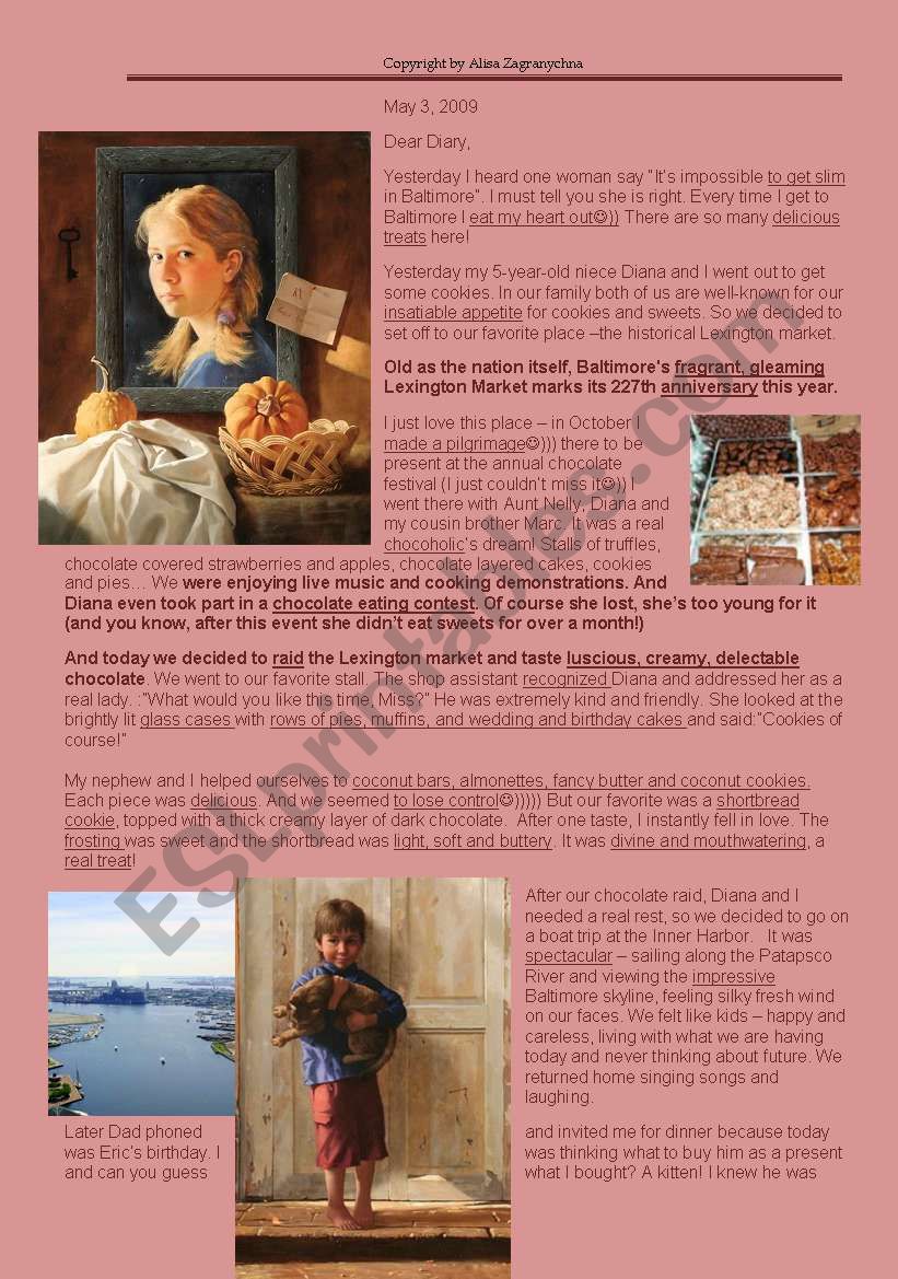 Rachel´s Diary - Getting slim is next to impossible