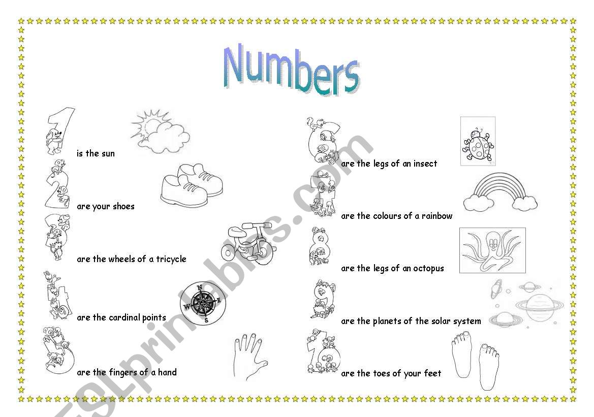 NUMBERS worksheet