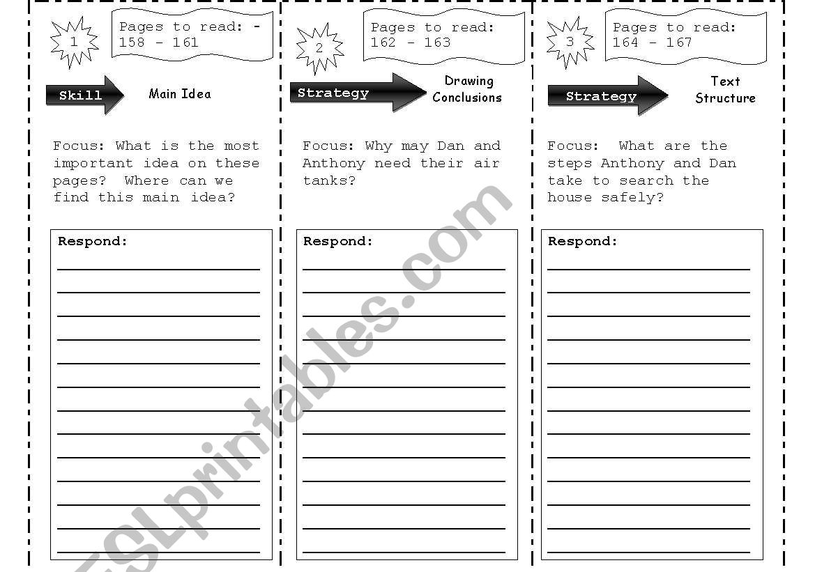 Reading Trifold  worksheet