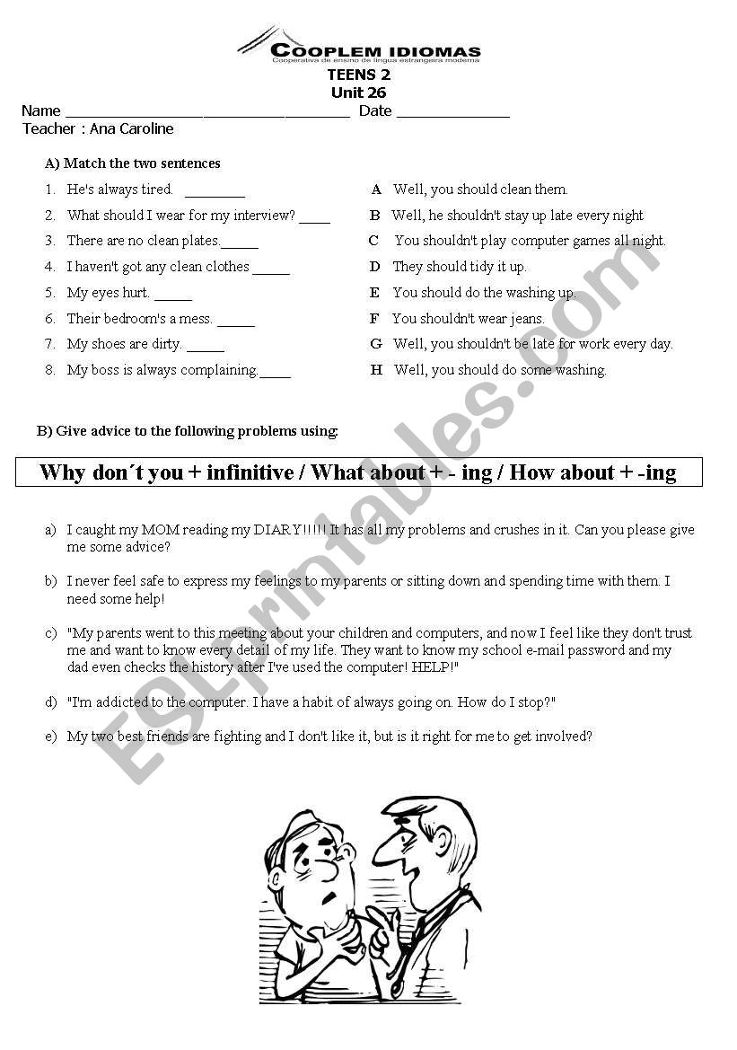 should - shouldnt worksheet