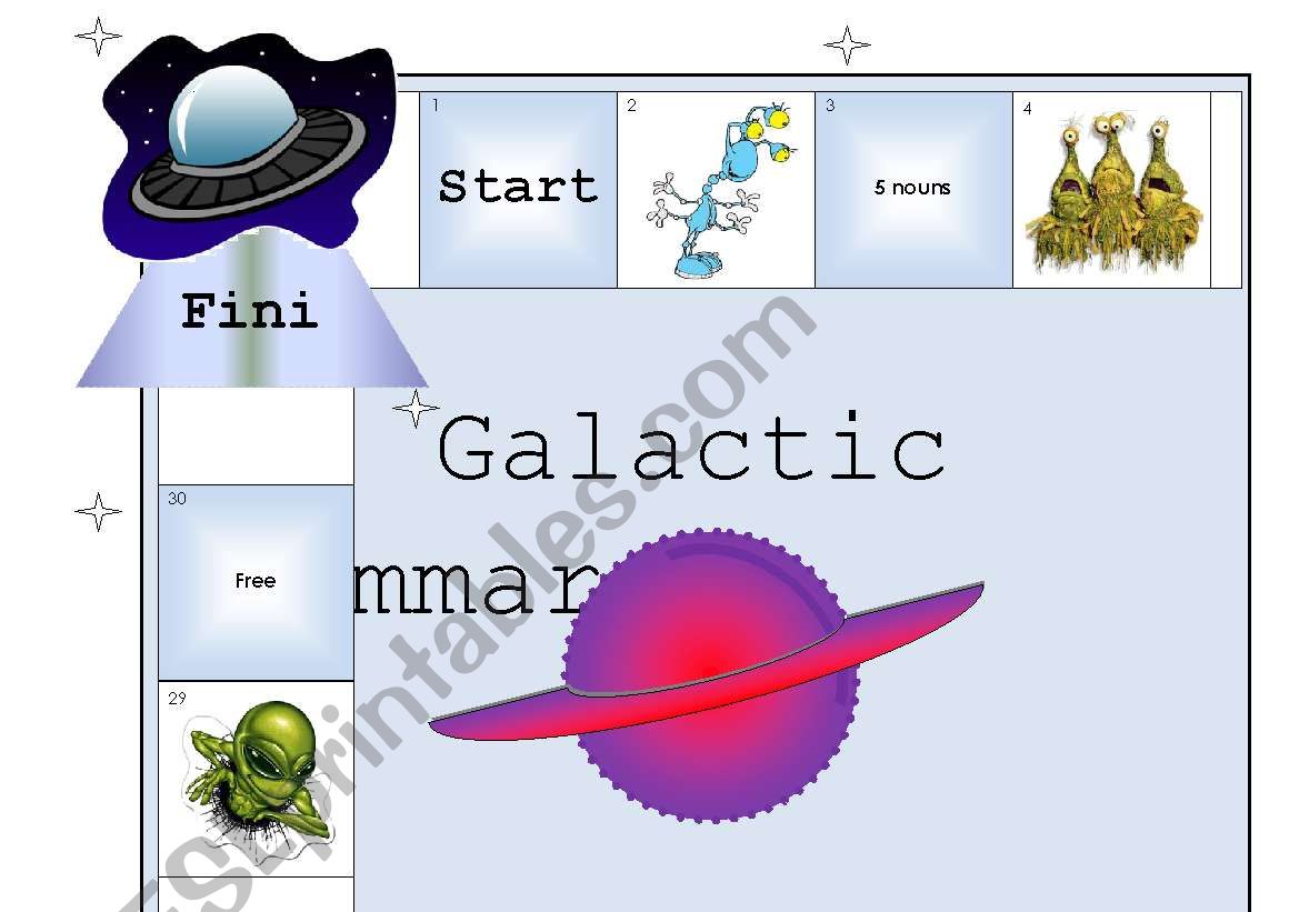 Galactic Grammar Game (Finally Updated!) Large Size