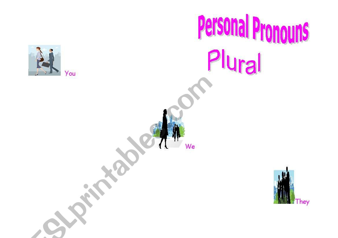 Personal Pronouns (Plural) worksheet