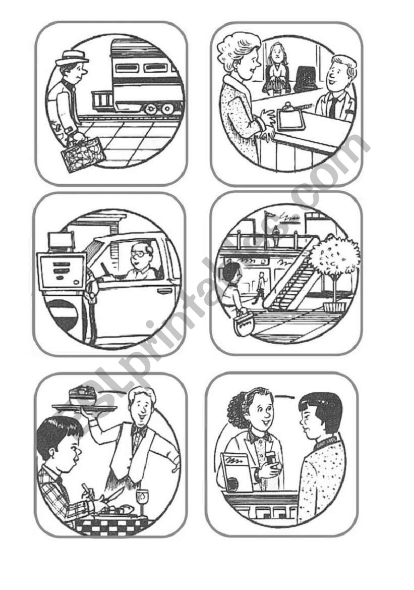 PLACES IN THE CITY FLASHCARDS worksheet