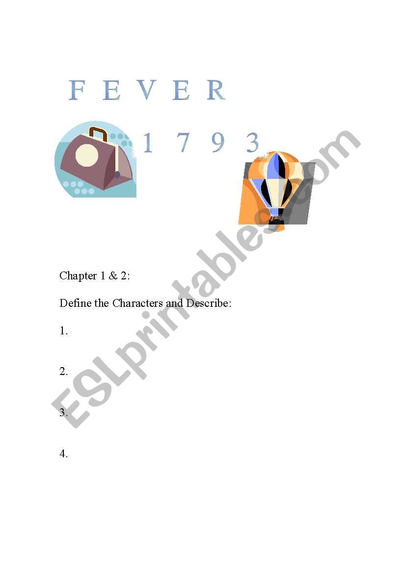 Fever 1793 worksheet