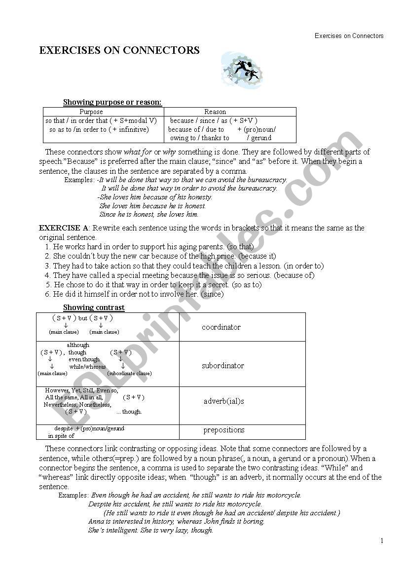 Let´s use Connectors worksheet