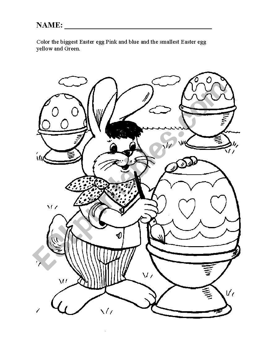 easter eggs worksheet