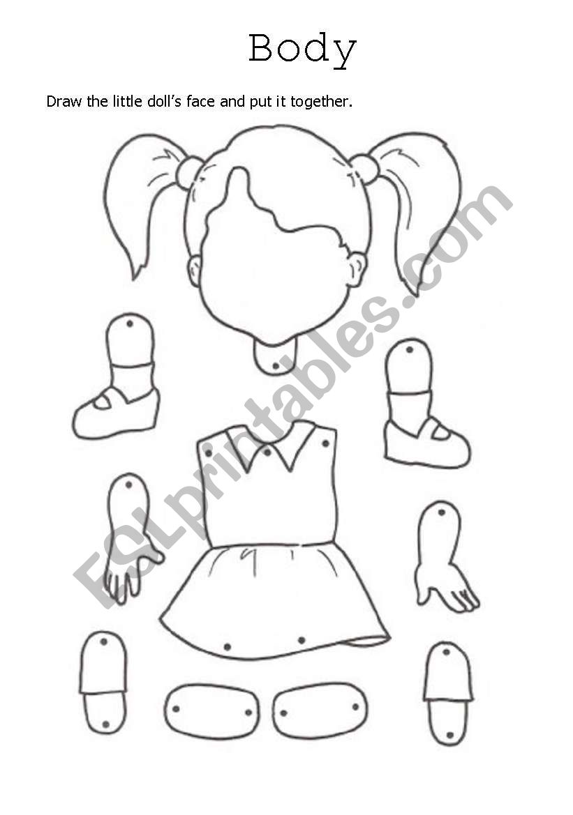 doll puppet worksheet