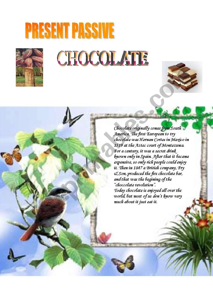 chocolate worksheet