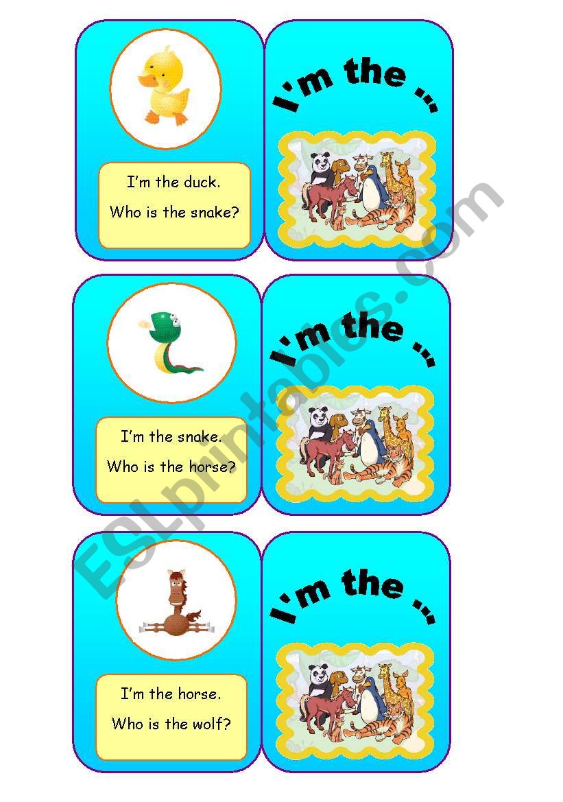 ANIMALS - Im the... (2/7) worksheet