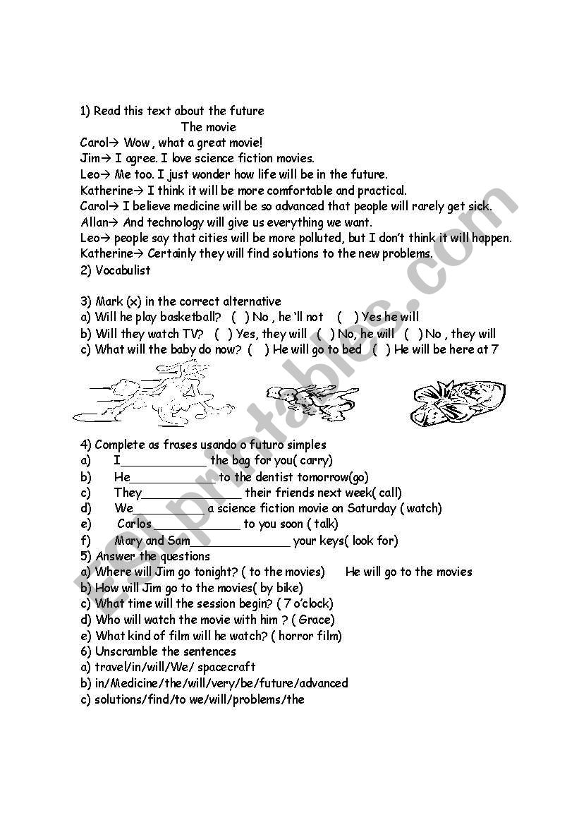 a movie  worksheet