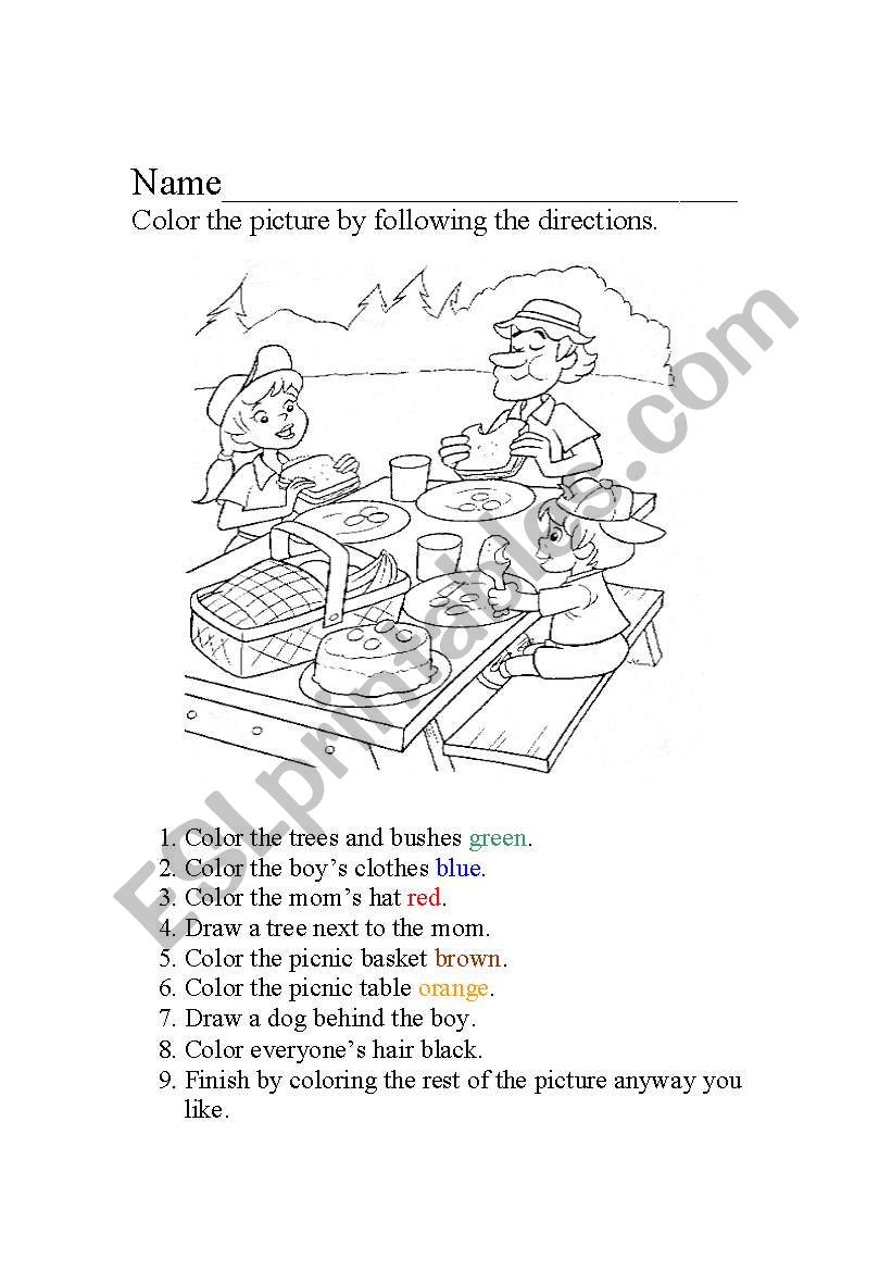 reading comprehension worksheet