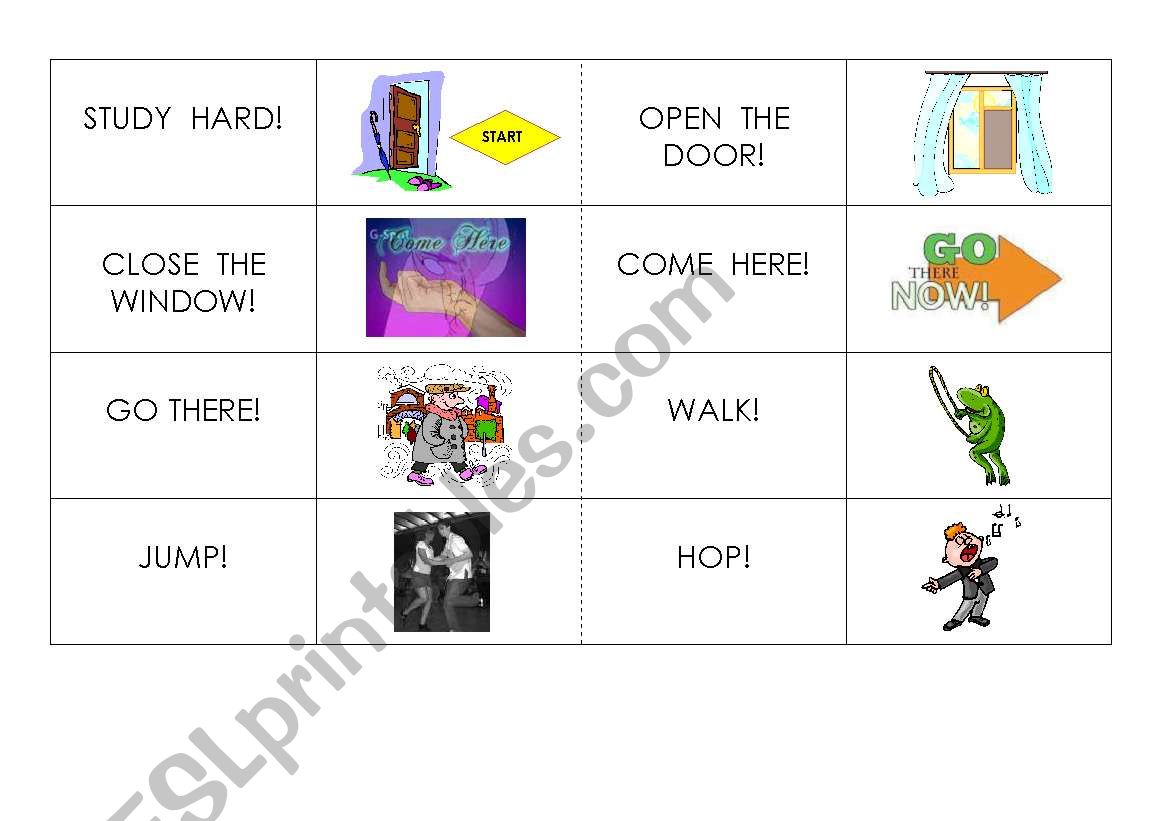 Imperative dominoe and memory game.