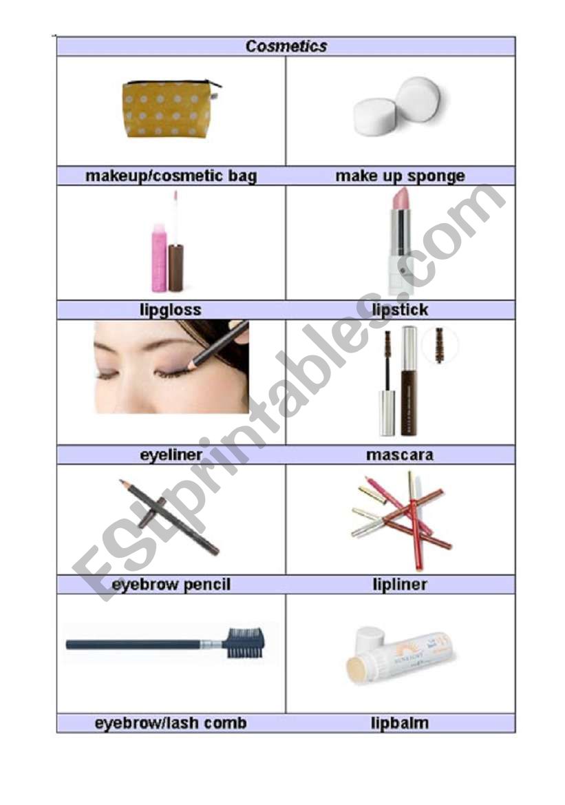 everyday household items part 2 (cosmetics)