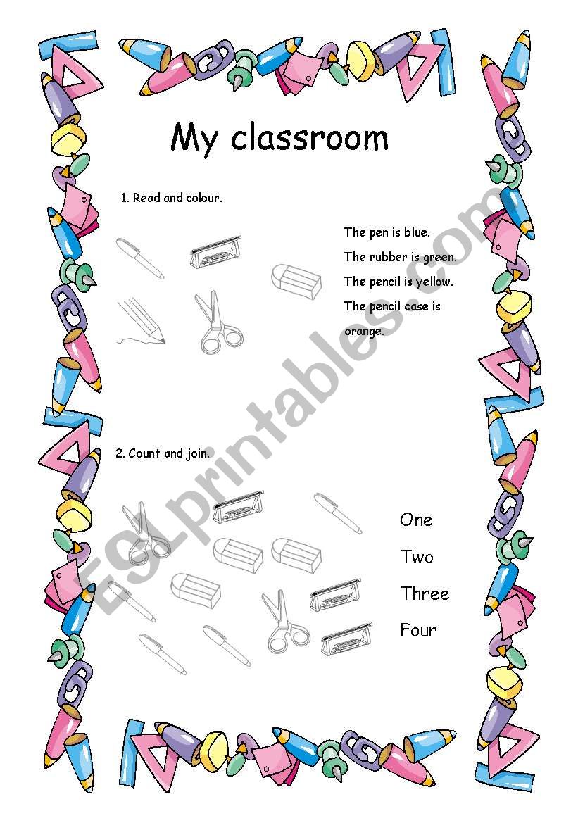 MY CLASSROOM worksheet