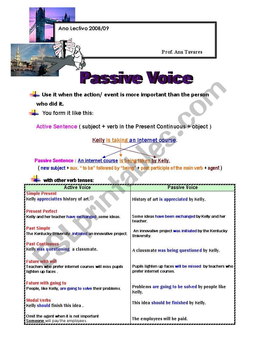 Passive voice worksheet