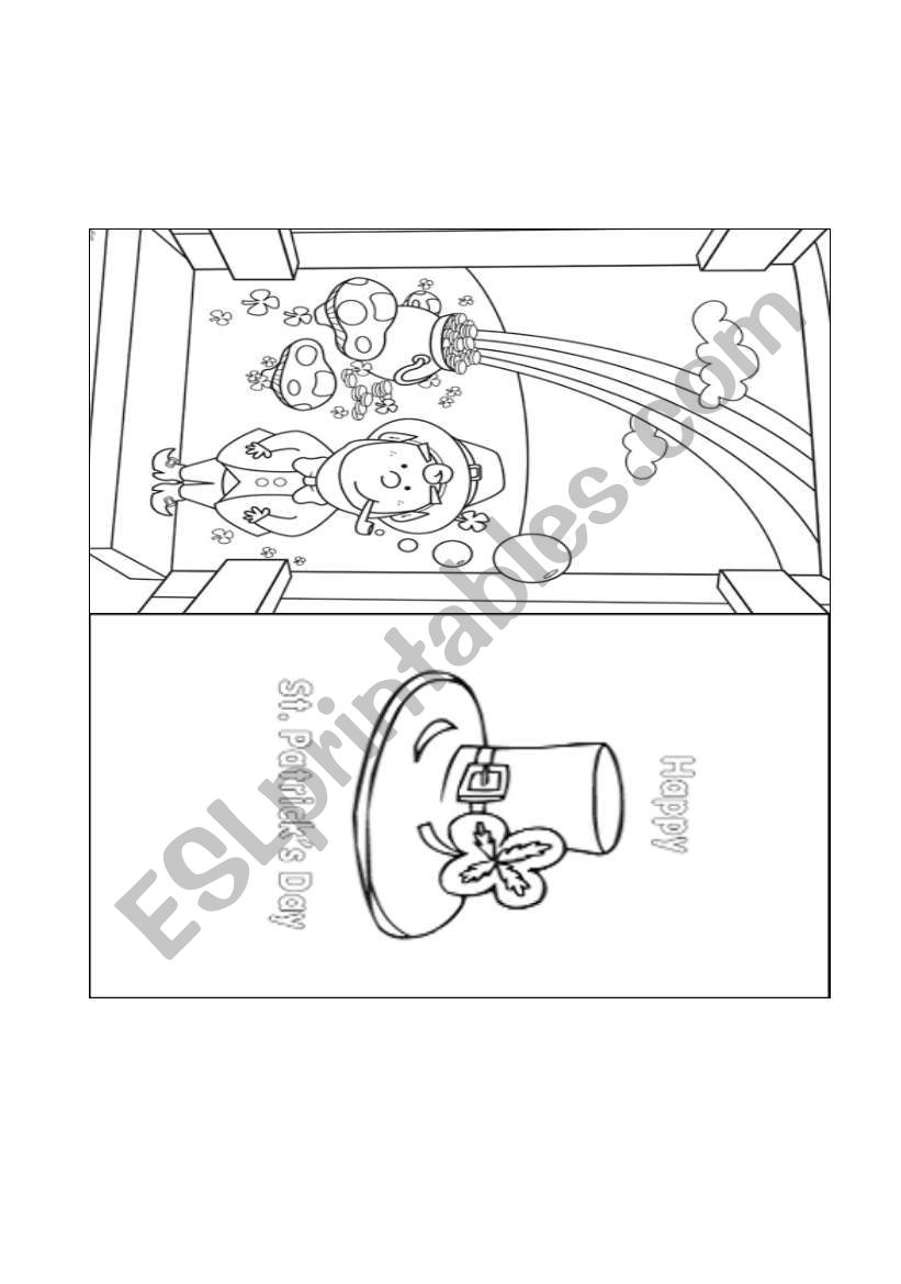 Saint Patrick Card worksheet