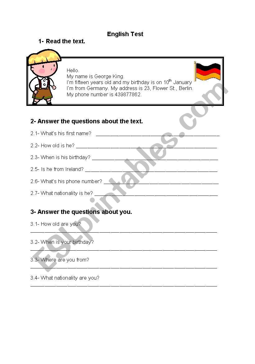 countries and nationalities worksheet