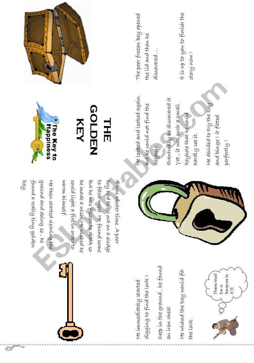 the golden key minibook worksheet